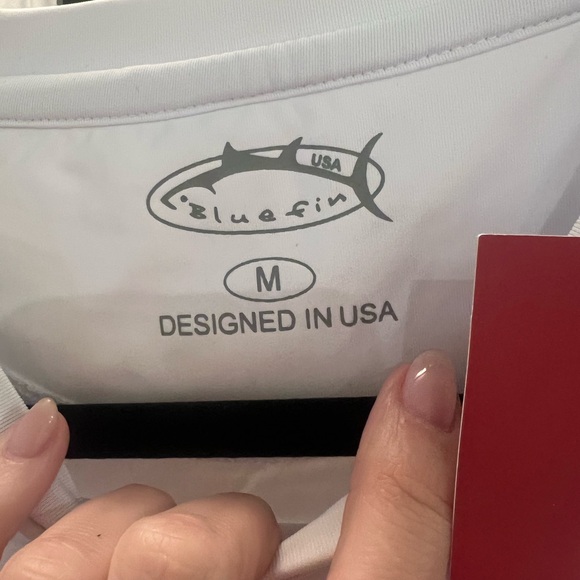 NWT Bluefin white long sleeve color rash shirt - Picture 5 of 6